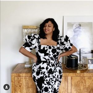 NWT Christopher John Rogers puff sleeve dress